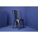 Silla de acero Bolero gris oscuro metalizado (Juego 4)