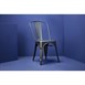 Silla de acero Bolero gris oscuro metalizado (Juego 4)