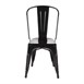 Silla de acero Bolero negra (Juego 4)