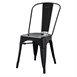 Silla de acero Bolero negra (Juego 4)