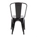 Silla de acero Bolero negra (Juego 4)
