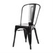 Silla de acero Bolero negra (Juego 4)
