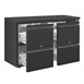 Mostrador Frigorífico con 4 cajones Polar Serie U 349L