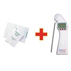 OFERTA ESPECIAL juego de termómetro y libro de registro de temperaturas