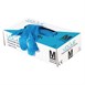 OFERTA ESPECIAL x5 Guantes de vinilo con polvo Vogue azules y soporte GRATIS