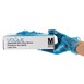 OFERTA ESPECIAL x5 Guantes de vinilo con polvo Vogue azules y soporte GRATIS