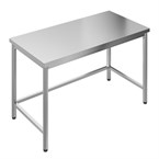 Mesa de cocina Gastro M acero inoxidable sin estante inferior sin peto 700mm