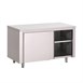 Armario bajo Gastro M acero inoxidable puertas deslizantes 1400mm
