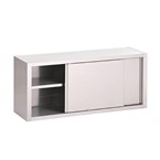 Armario alto puertas deslizantes Gastro M acero inoxidable 1000(An)x400(F)x600(Al)mm