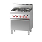Cocina gas Gastro M 650 4 quemadores y horno gas