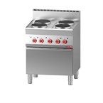 Cocina eléctrica Gastro M 650 4 placas, horno convección eléctrico 65/70 CFE