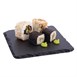 Bandeja presentación Olympia pizarra natural 130x130mm (Juego 4)