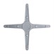 Base de mesa cuadrada Bolero acero inoxidable 40cm