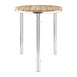 Mesa redonda para terraza Bolero 60cm fresno y aluminio