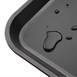 Bandeja antideslizante Kristallon negra 405 x 305mm