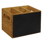 Caja de madera Olympia con lado de pizarra