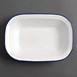 Bandeja rectangular esmaltada Olympia 280x195mm