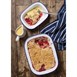 Bandeja rectangular esmaltada Olympia 280x195mm