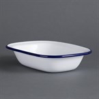 Fuente para tarta esmaltada Olympia 180x135mm