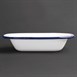 Fuente para tarta esmaltada Olympia 180x135mm