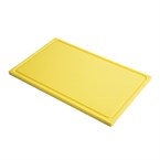 Tabla corte Gastro M PE alta densidad GN1/2 15mm borde acanalado amarilla