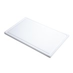Tabla corte Gastro M PE alta densidad GN1/1 15mm borde acanalado blanca