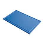 Tabla corte Gastro M PE alta densidad GN1/1 15mm borde acanalado azul