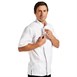 Chaqueta cocina Chef Works Springfield Zipper blanca