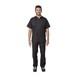 Chaqueta cocina Chef Works Springfield Zipper negra