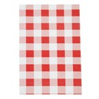 Papel antigrasas cuadros rojos - 190x310mm (Juego 200)