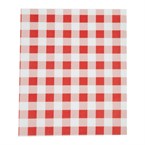 Papel antigrasas cuadros rojos - 310x380mm (Juego 200)
