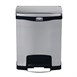 Cubo Rubbermaid Slim Jim acero inoxidable pedal al frente - 30Ltr