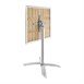Mesa cuadrada abatible Bolero 60cm fresno