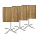 Mesa cuadrada abatible Bolero 60cm fresno
