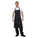 Delantal con peto XL Whites negro
