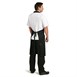 Delantal con peto XL Whites negro
