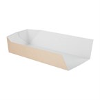 Bandeja lateral abierta de cartón desechable 254mm