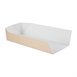 Bandeja lateral abierta de cartón desechable 254mm