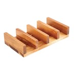Soporte de madera para tacos Olympia