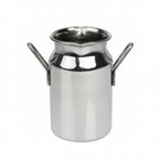 Mini lechera Olympia acero inoxidable mediana
