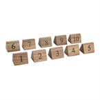 Números para mesa Olympia madera 1-10
