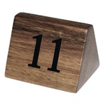 Números para mesa Olympia madera 11-20