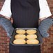 Manopla para horno Vogue retardante fuego color carbón 43cm