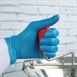 Guantes de vinilo sin polvo Vogue azules