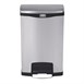 Cubo Rubbermaid Slim Jim acero inoxidable pedal al frente 50Ltr