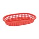 Cesta ovalada polipropileno Olympia roja