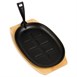 Asadora rectangular de hierro Olympia 280mm