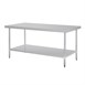 Mesa de cocina Vogue acero inoxidable 1800(An)mm