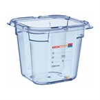 Contenedor hermético GN1/6 Araven azul 150mm