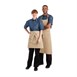 Delantal con peto Chef Works Austin denim natural